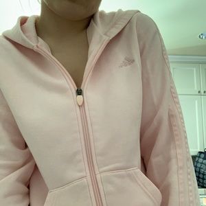 baby pink adidas hoodie
